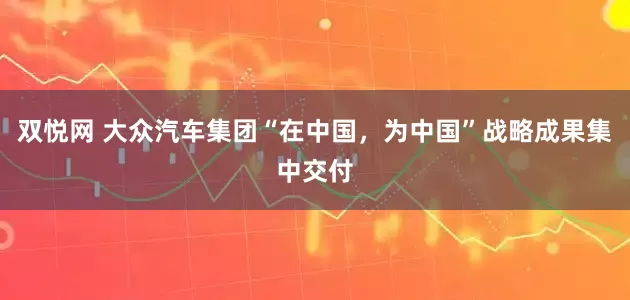 双悦网 大众汽车集团“在中国，为中国”战略成果集中交付